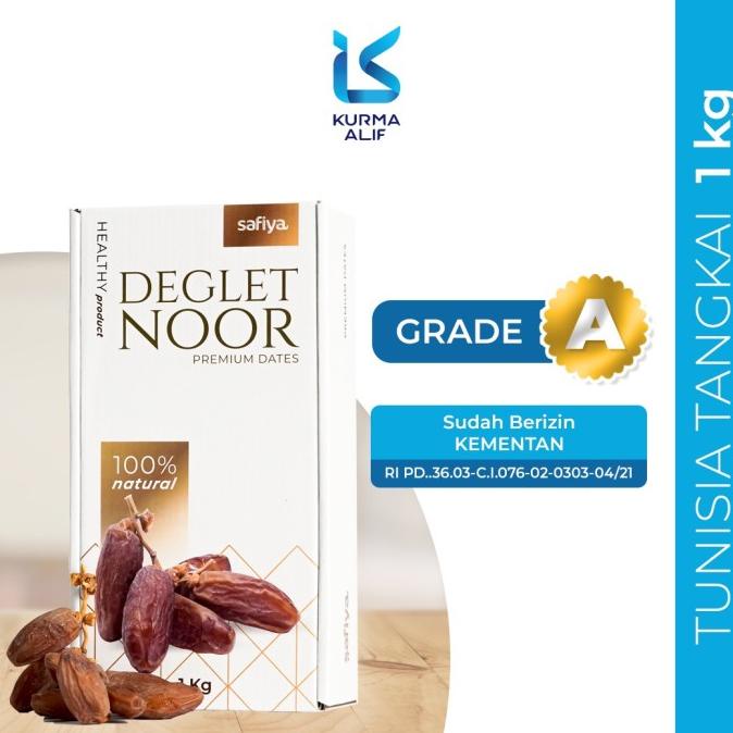 

Kurma Deglet Nour Tunisia Tangkai 1 Kg