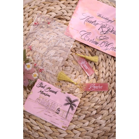 

Bookmark Resin Art pembatas buku custom with tussel