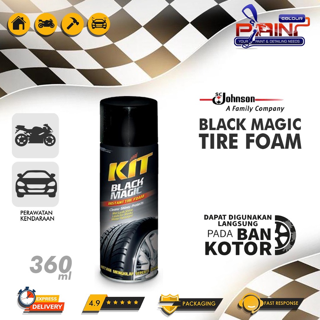 Kit Black Magic Tire Foam - 360mL AEROSOL