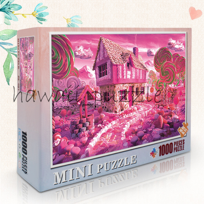 Mini Puzzle 1000 pcs Mainan Jigsaw Puzzle-CANDY HOUSE