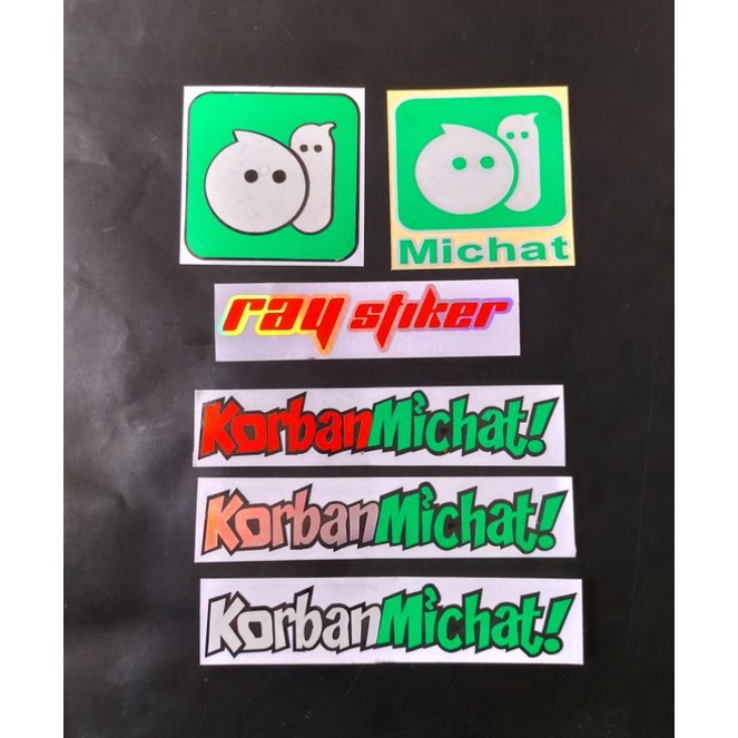 STIKER CUTTING VIRAL MOTOR MICHAT.KORBAN MICHAT