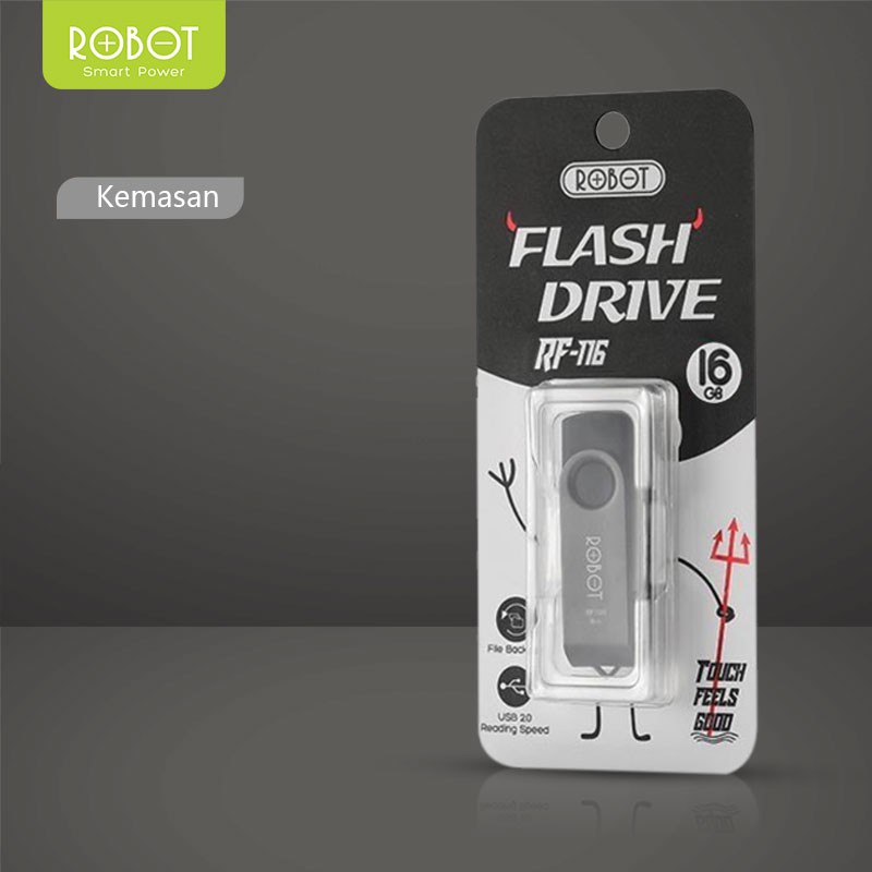 ROBOT RF116 16GB Flashdisk FlashDrive USB Drive Original