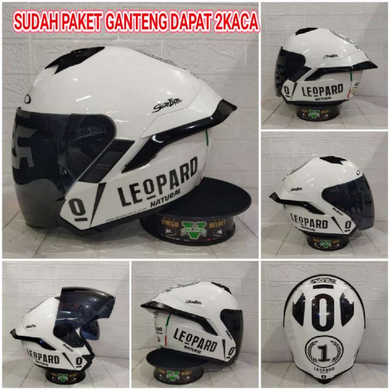 RSV HELM SV300 SOLID|WHITE SV300| +PAKET GANTENG
