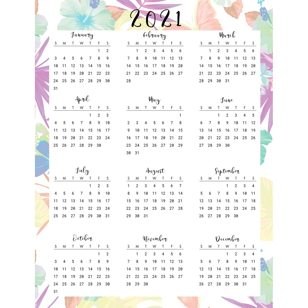 

sticker / stiker kalender 2021