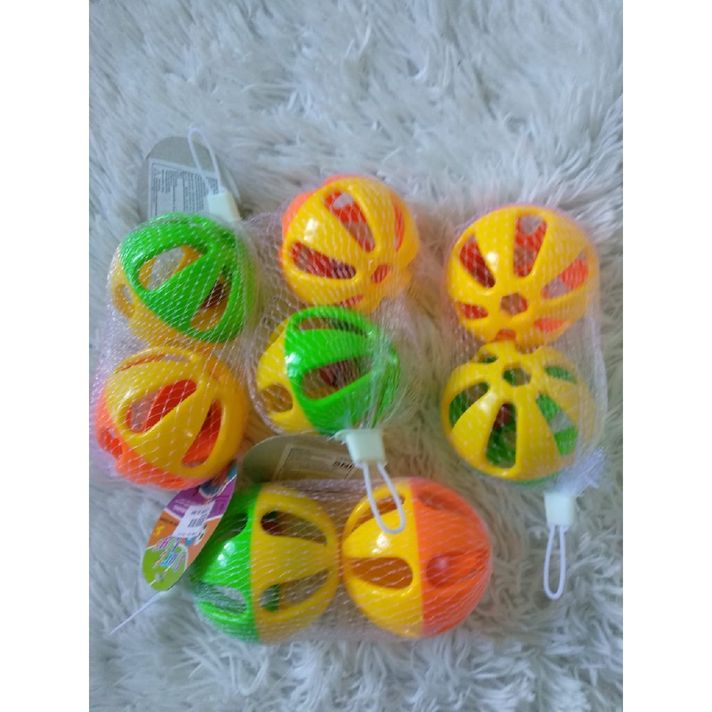 I.Q Baby Ball Rattle + Kerincing &amp; I.Q Ball Rattle Lovely With Handle