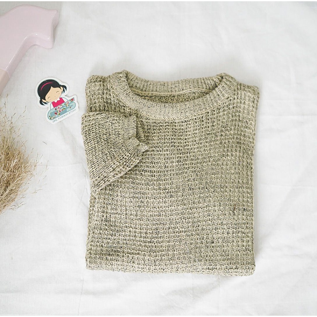 BEFAST - ZFS OOTD Sweater REGIE / RJT LUENA TWISS KNIT SWEATER / Rajut Knit Outer / Pakaian Rajut Sweater Perempuan / Sweater Kekiniaan Remaja Wanita / Sweater Keluaran Terbaru 2022 / Sweater Rajut / Sweater Polos / Termurah