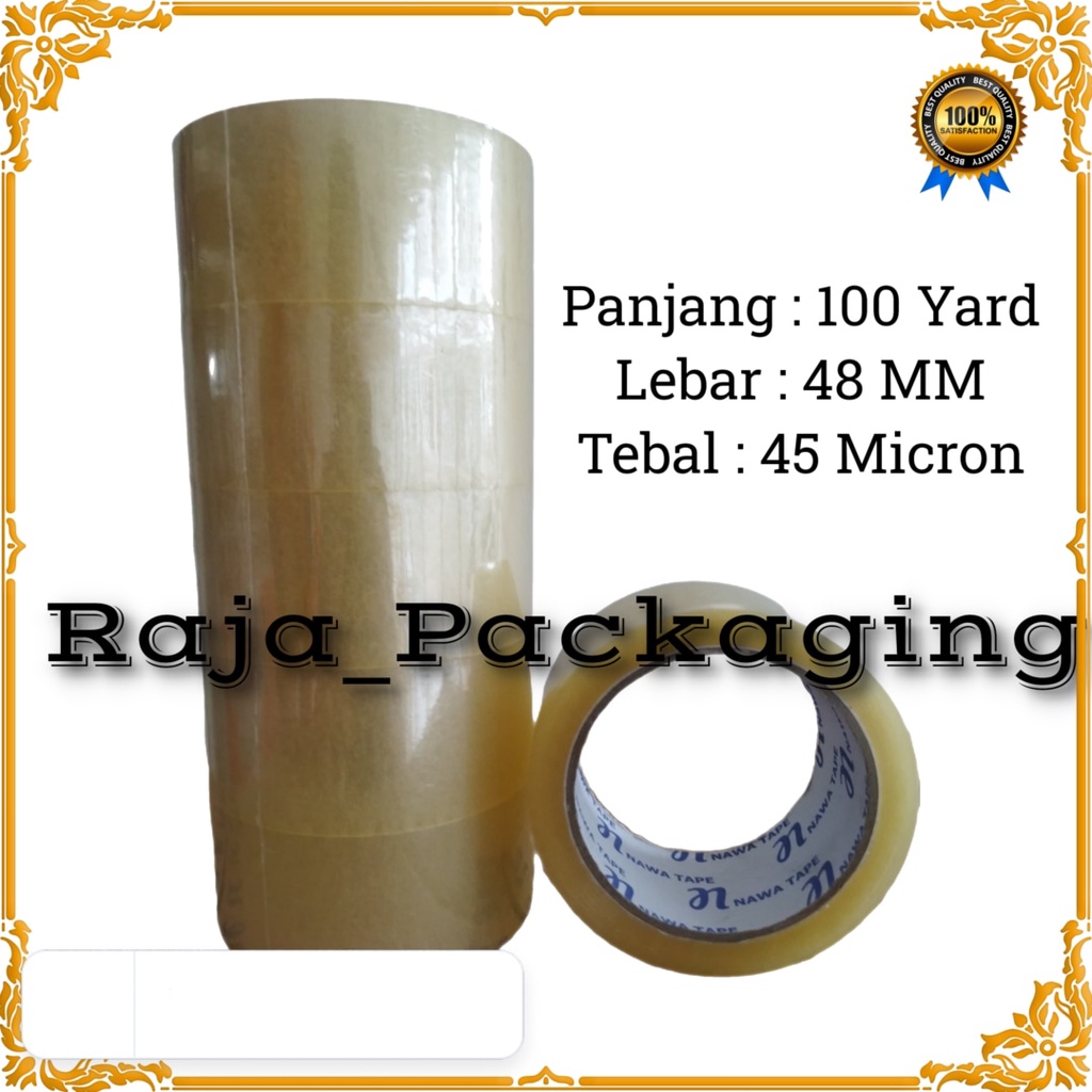 

Lakban Bening 48 MM x 100 Yard x 45 Micron Kwalitas Terbaik Murah Depok Bogor