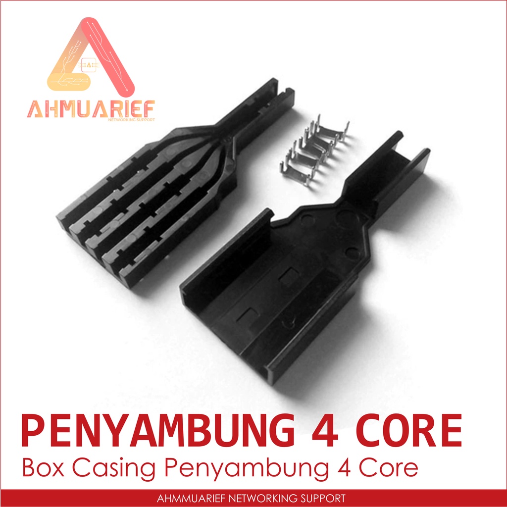 Casing Penyambung Connector Kabel Fiber Optik 4 Core Optic FTTH