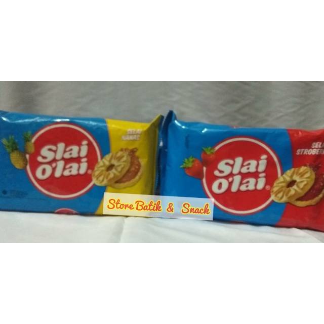 

snack Slai O'lai 240 gram/biskuit selai strawberi nanas