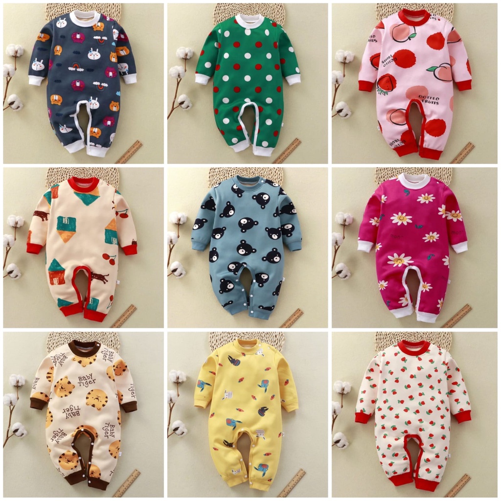 Jumper Bayi 0-6 Bulan ADEM &amp; LEMBUT BAHAN VELVET / BAJU BAYI HANGAT / Jumper bayi lengan panjang