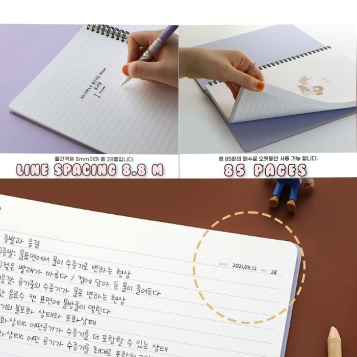

Trendi Buku Tulis B5, Spring Notebook Korea Pinkfoot Aesthetic. 1Buku. Bergaransi