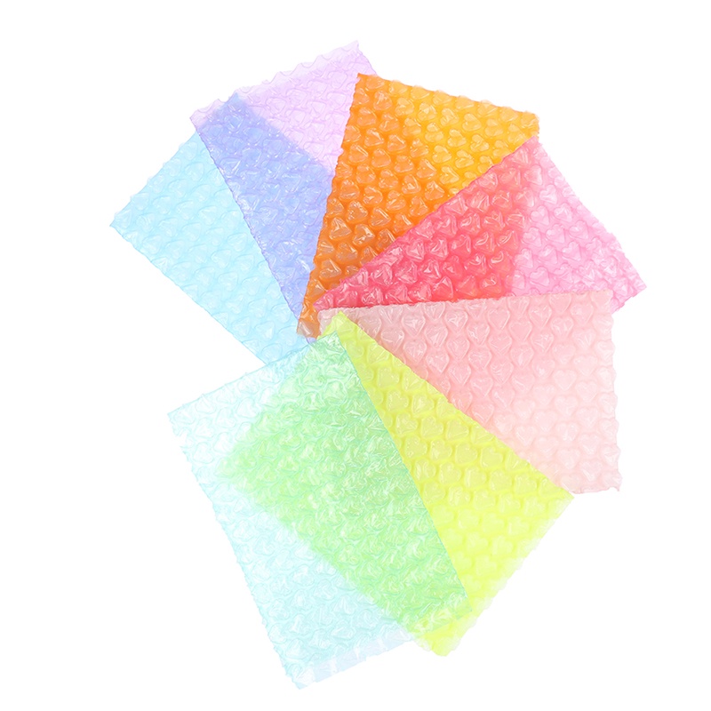 10pcs Busa Bubble Wrapping Bentuk Hati Ukuran 15x10cm