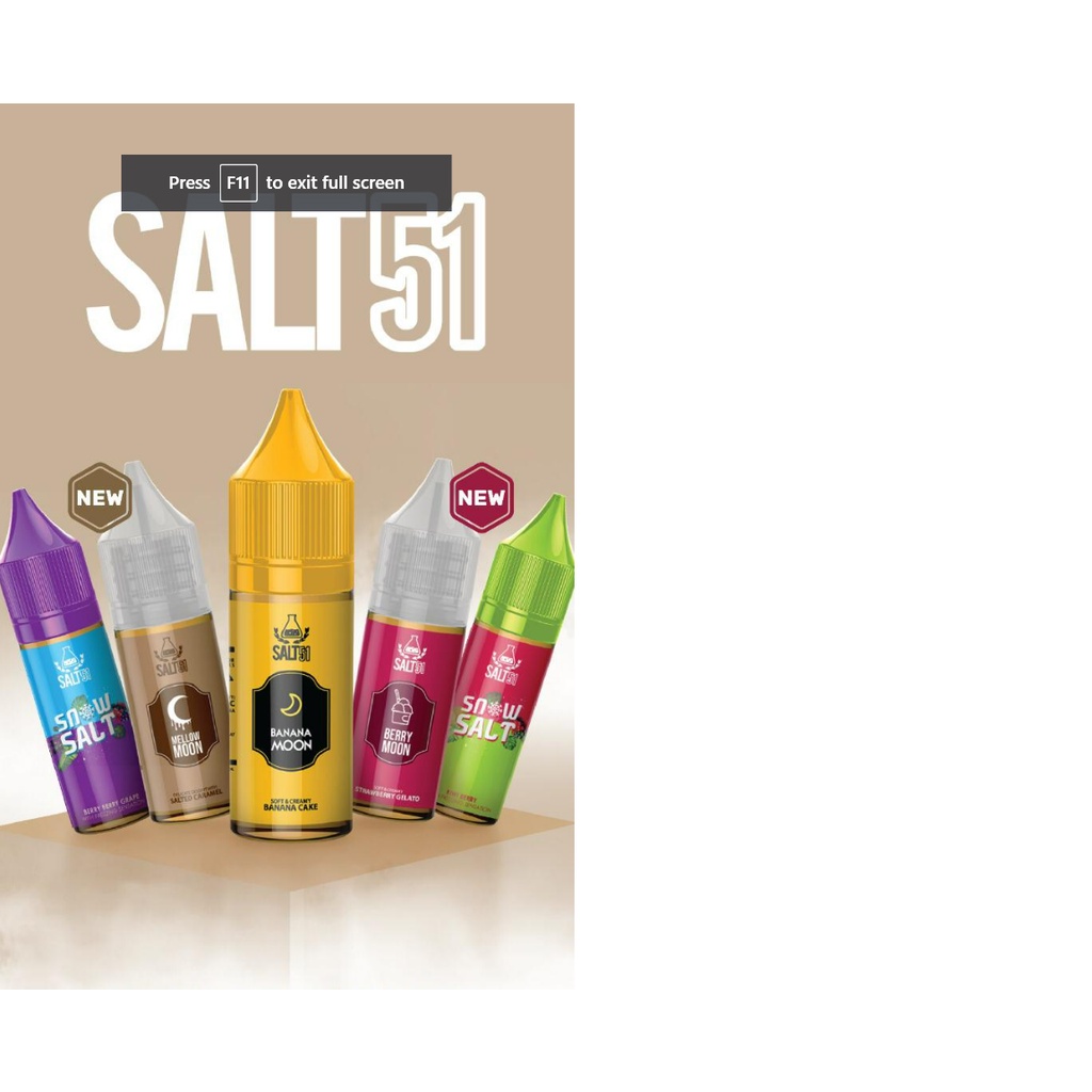 SALT NIC LIQUID SALT51 BERRY MOON &amp; SALT51 MELLOW MOON 15ML 25MG