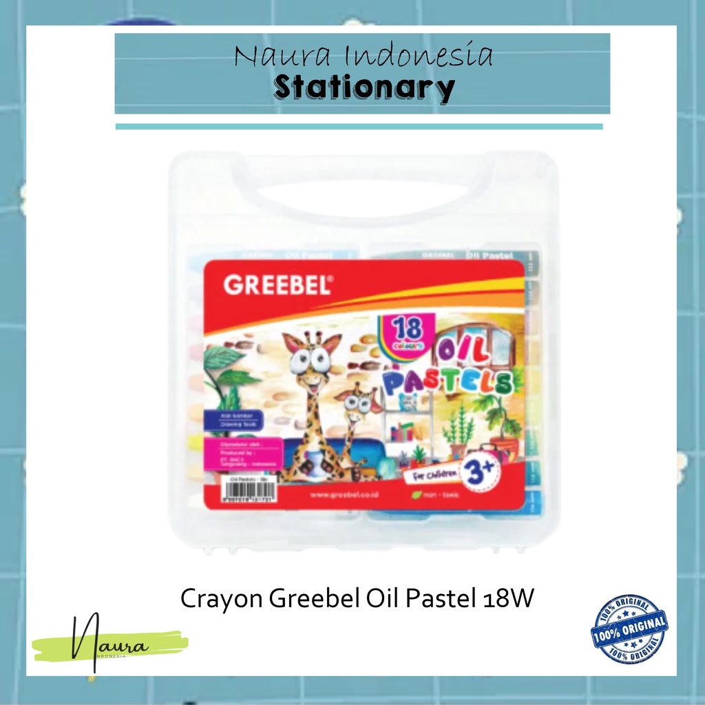 

Crayon Greebel Oil Pastel 18 colours | Crayon Greebel