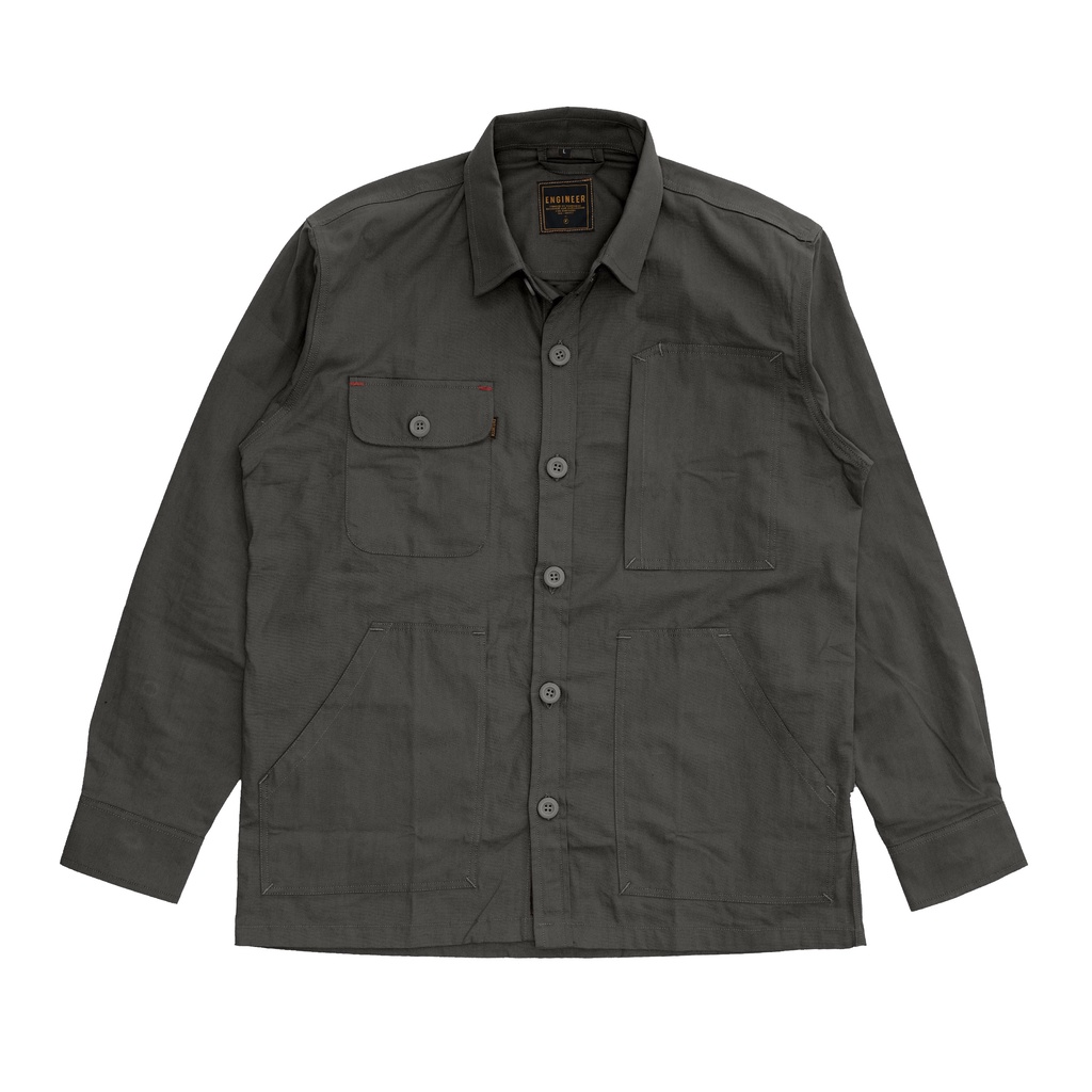 DREDGING WORKSHIRT-KEMEJA KERJA CANVAS LENGAN PANJANG UNISEX BY ENGINEER