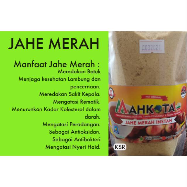 

Jahe Merah