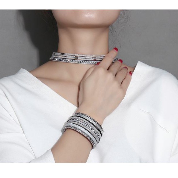 [NEW] Gelang Kulit India Wanita Titanium Korea Trend Masa Kini Cocok Hadiah GK101