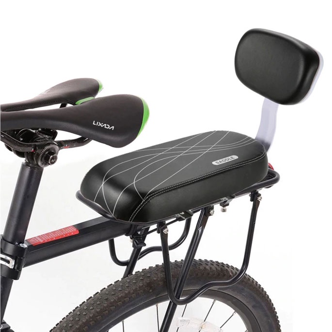 Boncengan Belakang Sepeda Back Seat Bicycle Child Seat Cover Rack Rest Cushion - Black