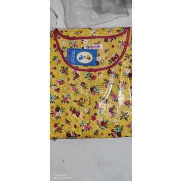 Piyama Cp set celana panjang Katun Motif Bunga Pretty girl-KODE 26C