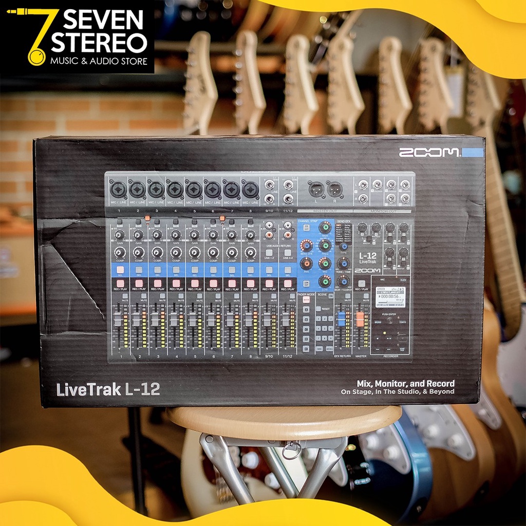 Zoom LiveTrak L-12 L12 Digital Mixer For Recording | Multitrack Recording Mixer