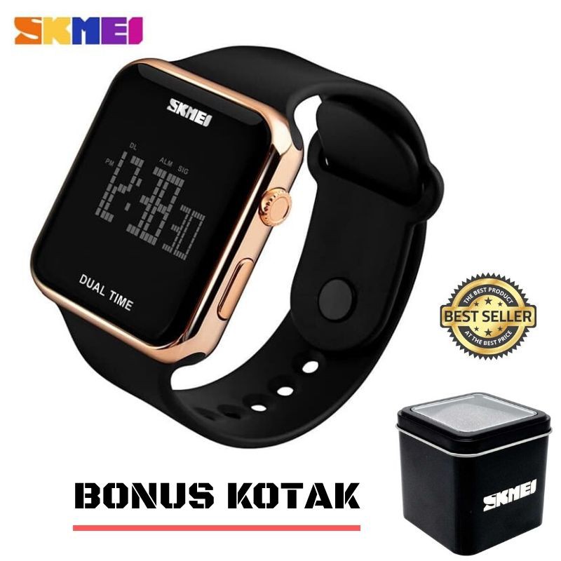 " FREE KOTAK " Jam Tangan Pria Wanita Digital SKMEI