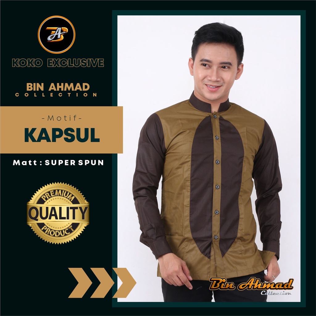 BAJU KOKO BIN AHMAD KOKO KEREN KEKINIAN ATASAN LENGAN PANJANG
