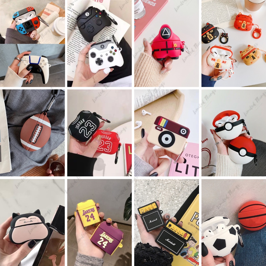 [PREMIUM CASE] Airpods Pro / Minibest M3 M5 / Baseus W3 / Inpods 13 / I13 Soft Case Game Controller 