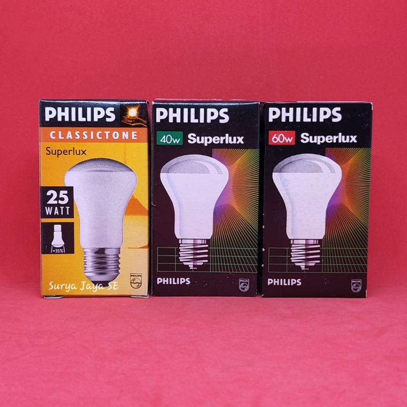 Bohlam Superlux Bohlam Pijar 25 Watt 40 Watt 60 Watt Philips Cahaya Kuning