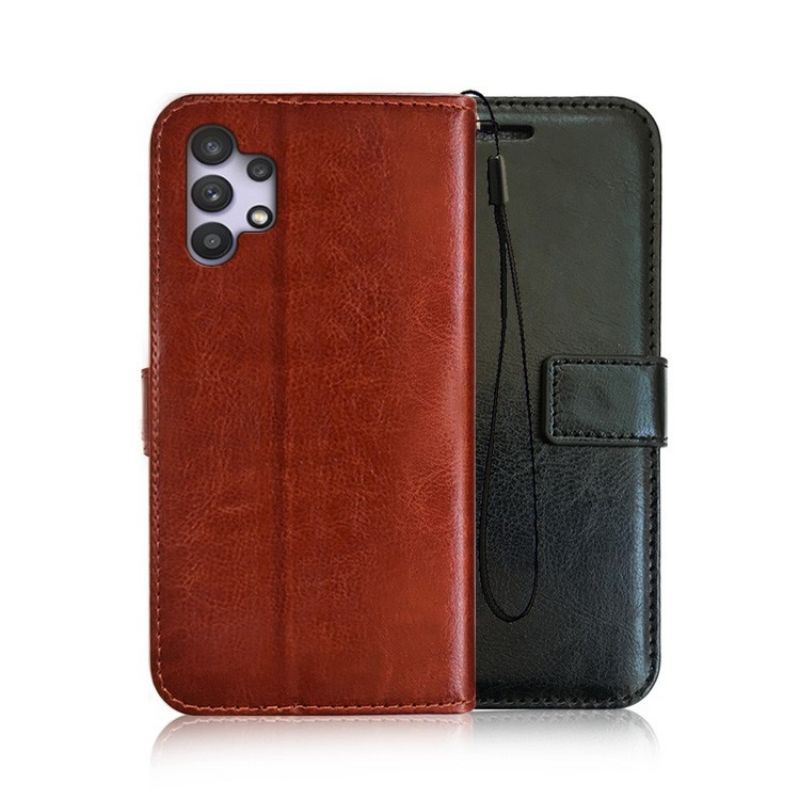 Flip Cover Samsung A32 Wallet Leather Case Dompet Casing Kulit A32 4G