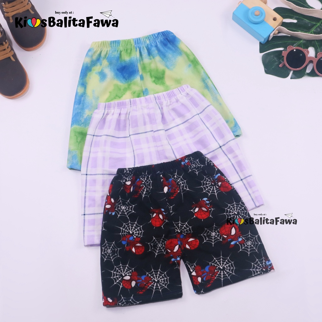 (IMPORT) LOVY SHORTIE Anak Perempuan TK-SD-SMP 4-15 Tahun / Dalaman Bahan Babyterry Celana Pendek