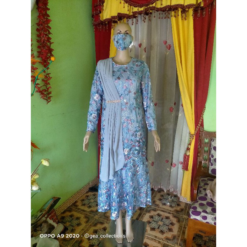 readyyyy,,siap kirim!!!gamis pesta duyung