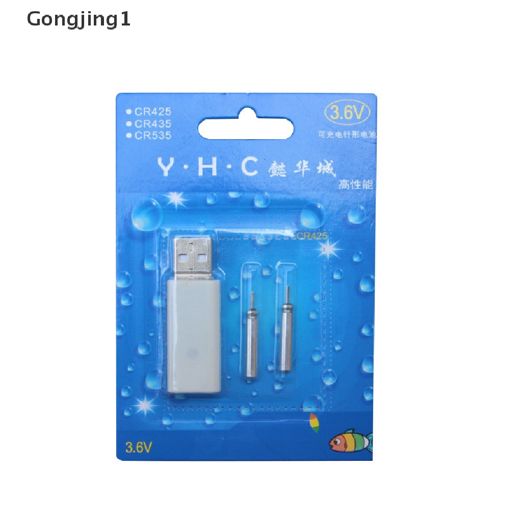 Gongjing1 CR425 Charger USB Baterai Rechargeable Untuk Pelampung Pancing Malam Hari