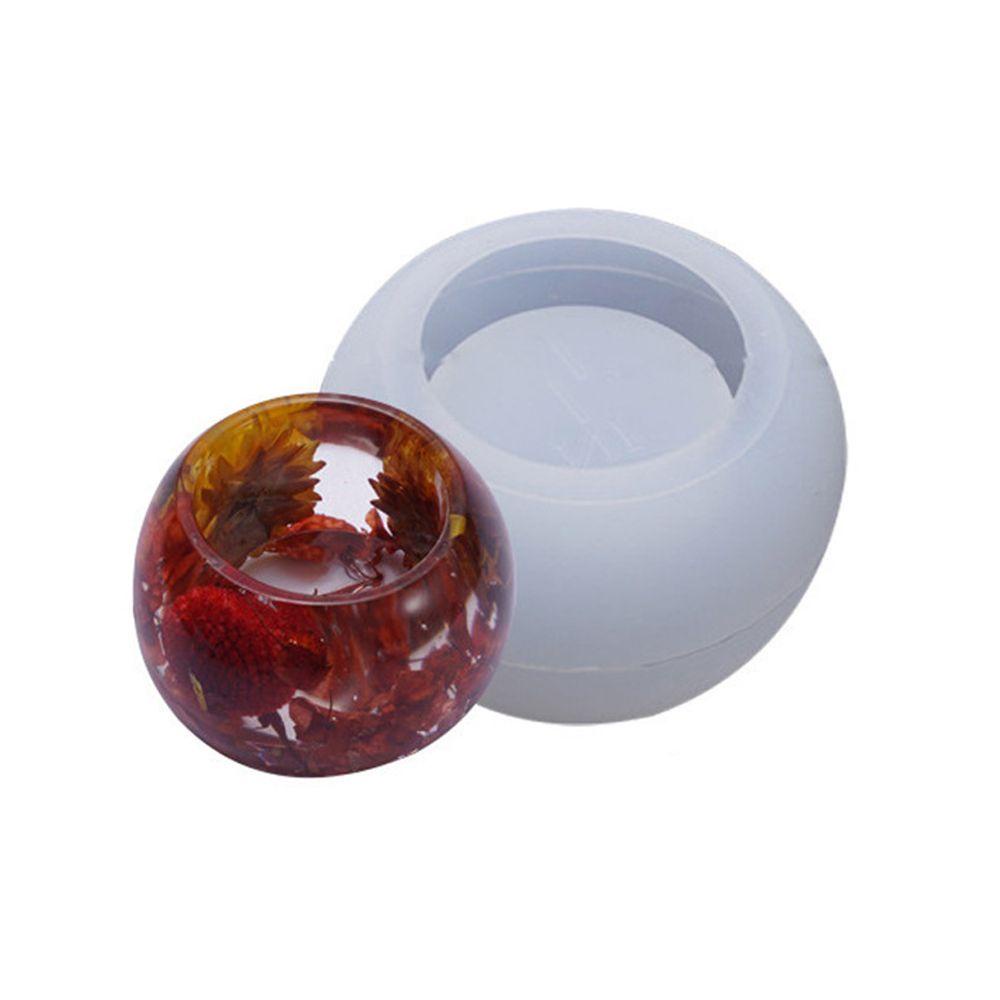 Solighter Crystal Resin Tray Cetakan Penyimpanan Dekorasi Rumah Casting Pot Bunga Cetakan Silikon Gelas Lilin Sukulen Pot Bunga