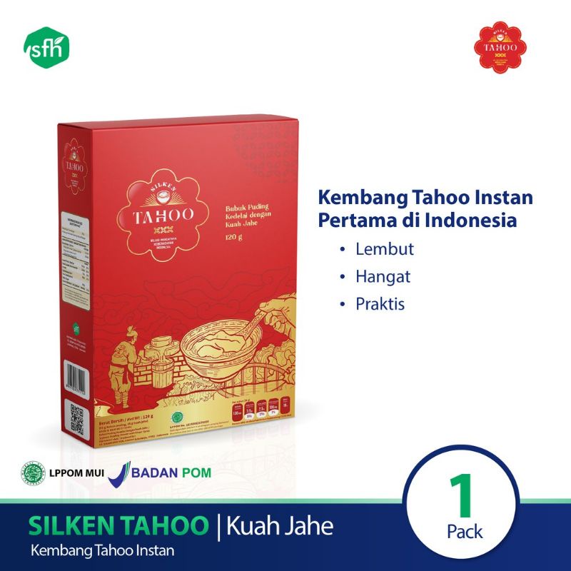 Silken Tahoo - Kembang Tahu / Tahwa / Tahua dgn Kuah Wedang Jahe Instan