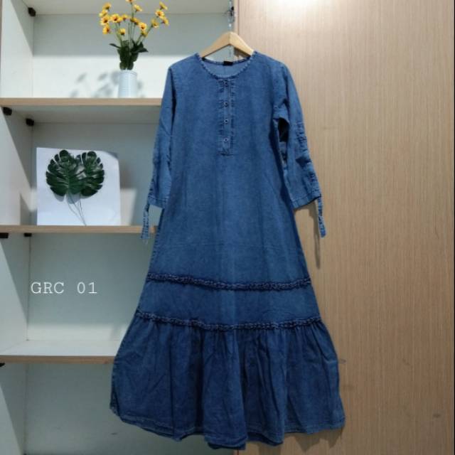 Gamis jeans gamis jins gamis denim