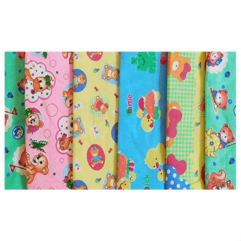 Bedong Bayi Flanel Flower Hocky Star Isi 6 pcs Ukuran 90 x 110 cm