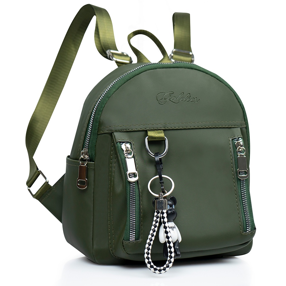 Tas Ransel GOLDIES Wanita Ransel Fashion Korea Tas Mini Waterproof + FREE GANTUNGAN + BISA COD