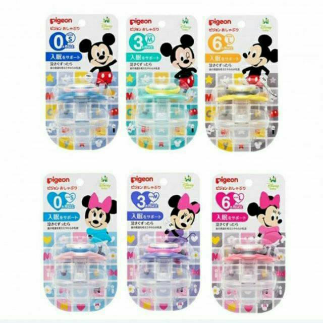 Pigeon Disney Empeng/pacifier Bayi Mickey Minnie sz S M L