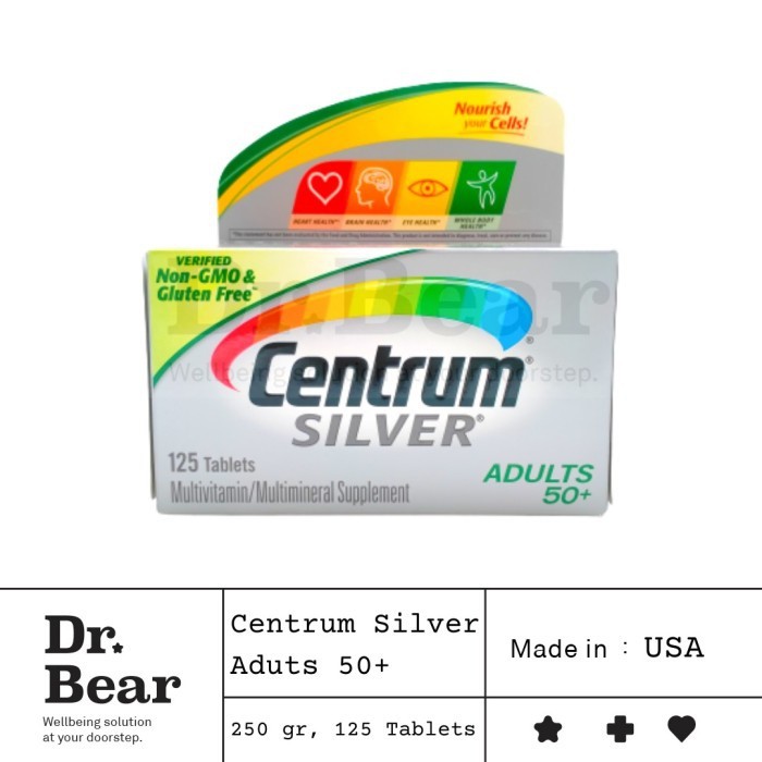 Centrum Silver Adults 50 125 Tablets