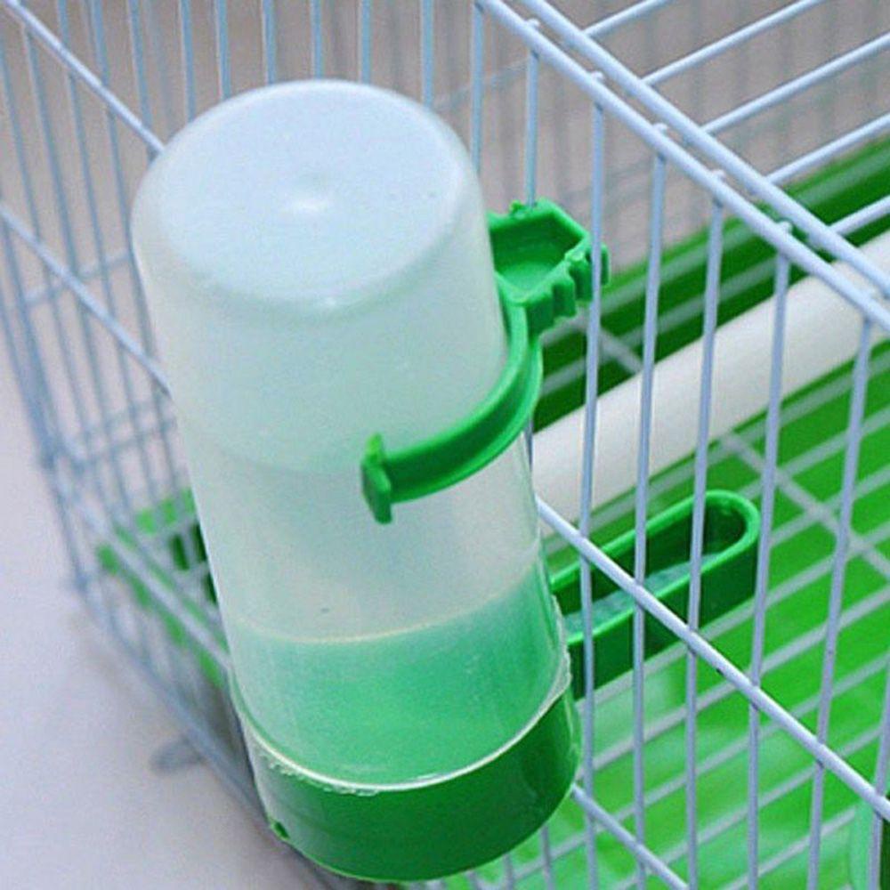 Chookyy 2Pcs Pet Water Drinker Safety Peralatan Makanan Praktis Klip Kandang Budgie Food Feeder