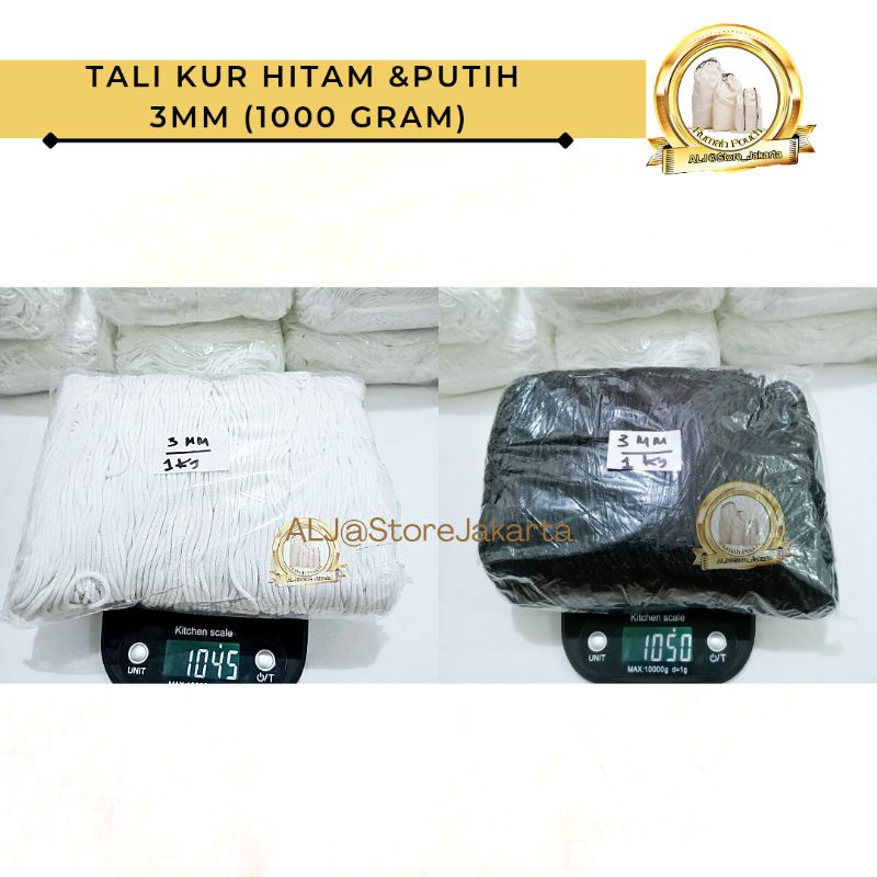 

TALI KUR 3MM HITAM & PUTIH (1KG)