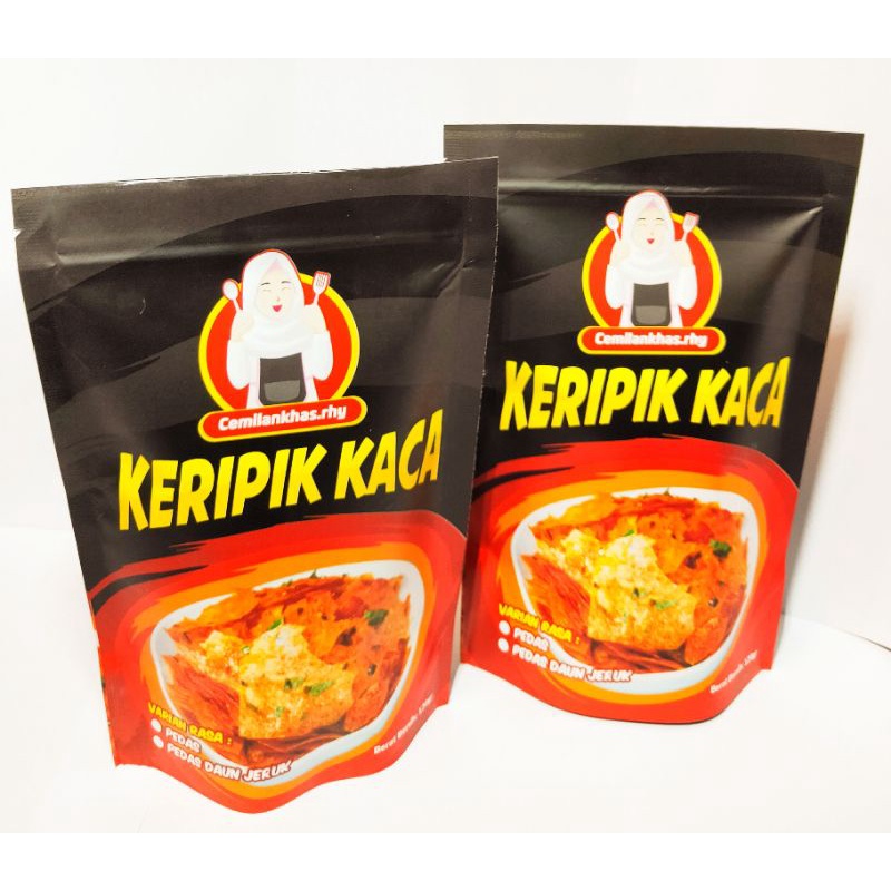 KERIPIK KACA PEDAS KENCUR DAUN JERUK cemilankhas.rhy 120gr