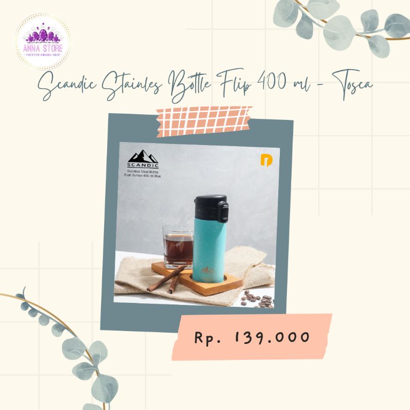 ORIGINAL‼️Scandic stainless steel bottle 400ml/botol air panas/tumbler