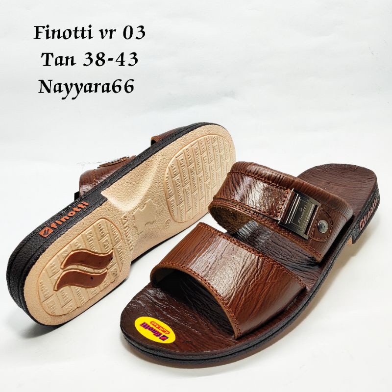 Sandal kulit finotti VR 03 size 38-43/sandal formal sandal kulit