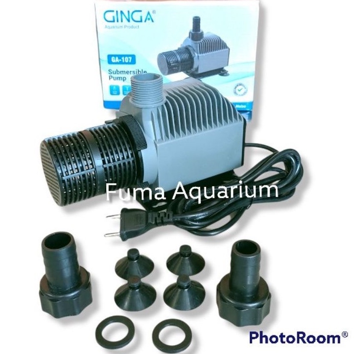 Mesin Pompa Celup Aquarium GINGA 107 GA 107 Pompa filter Air Kolam Hidroponik waterfall Low Watt Submersible Pump Power Head