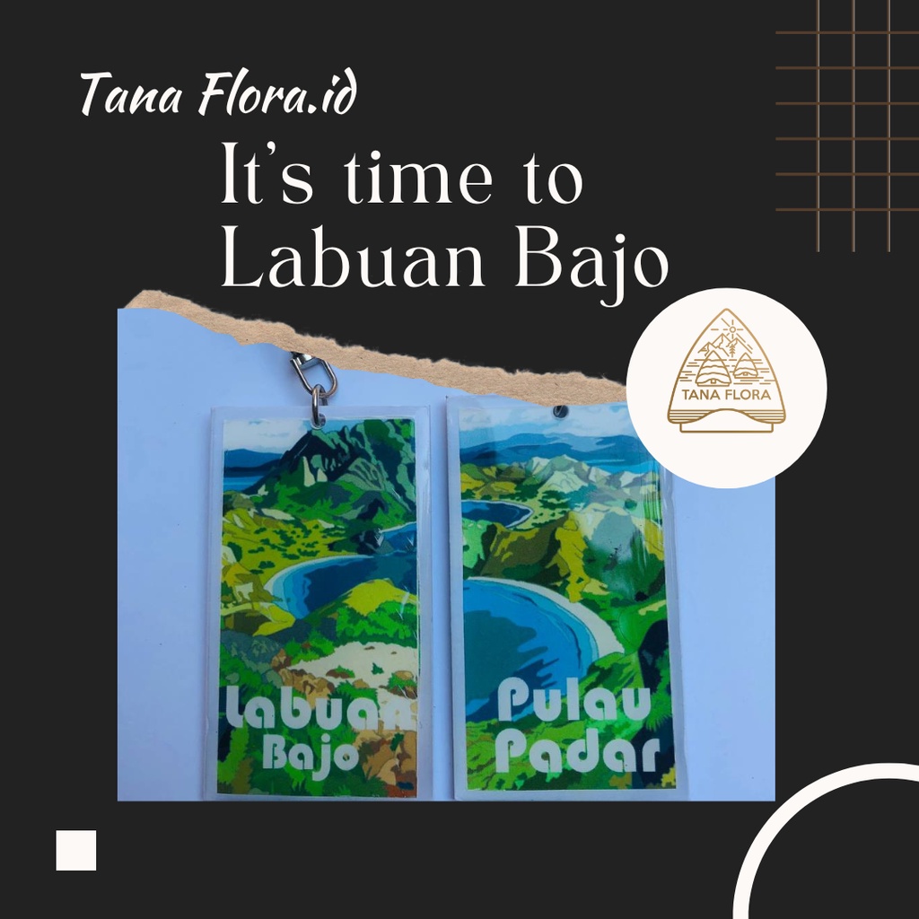 GANTUNGAN KUNCI LABUAN BAJO PULAU PADAR RESIN ART TERMURAH DAN TERLARIS DI INDONESIA