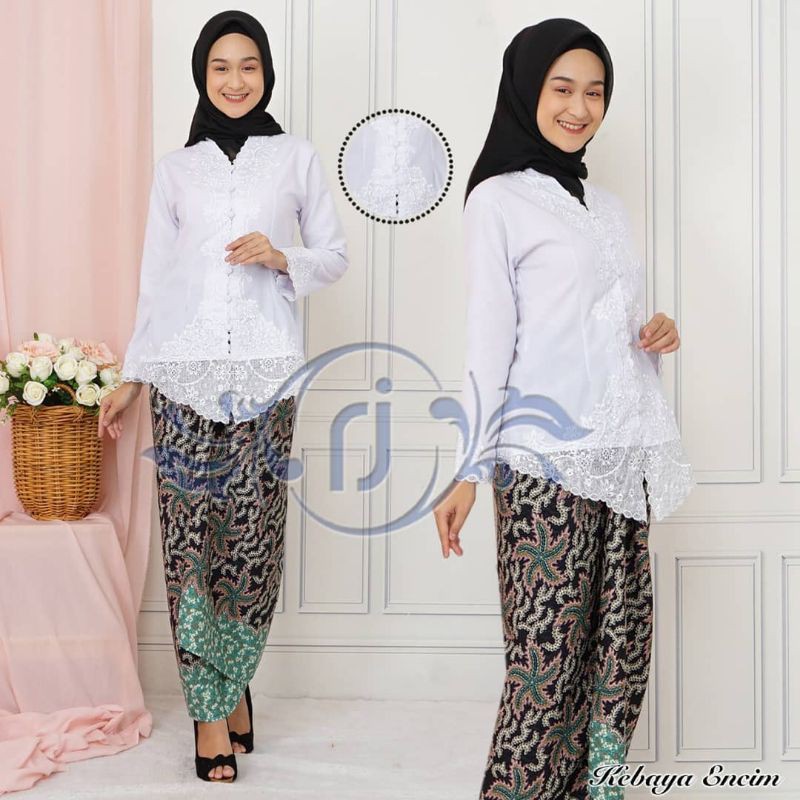 Atasan Kebaya Encim Bordir Senada