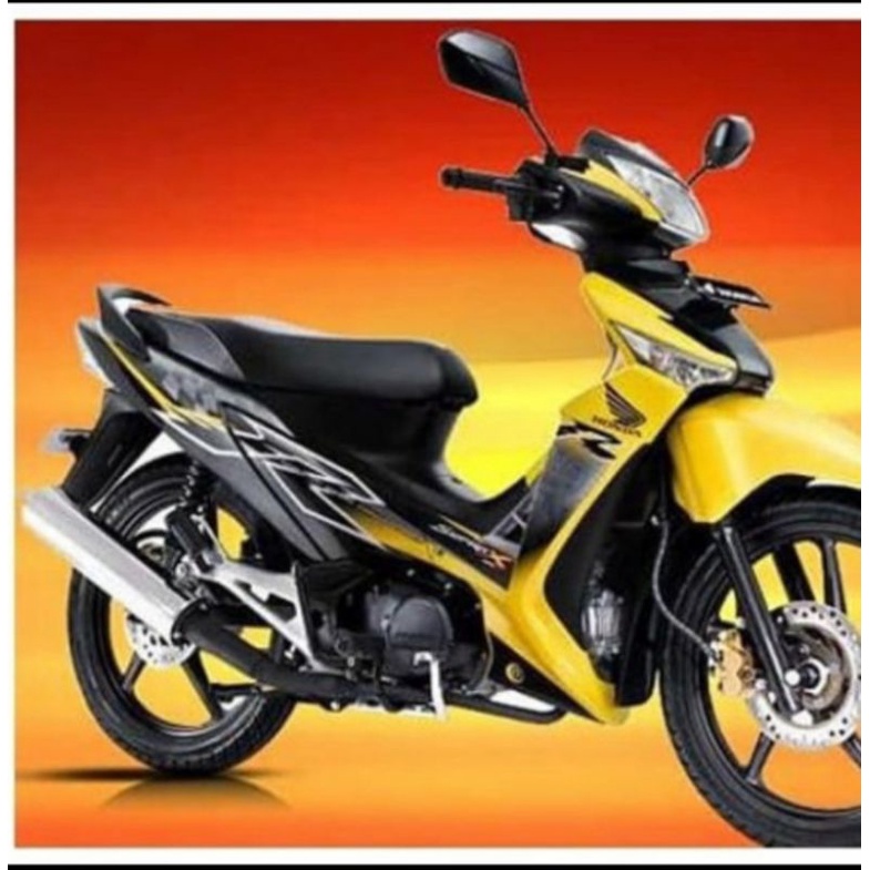 cover fulset body supra x 125 batman .warna kuning hitam .