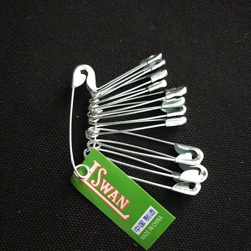 PENITI LSWAN ISI 12 PCS / Peniti Hijab / Peniti Jilbab / Safety Pins