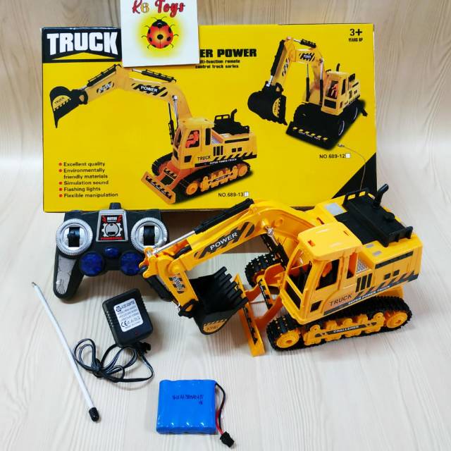  Mainan  Remote  Control  Truck Excavator Construction No 